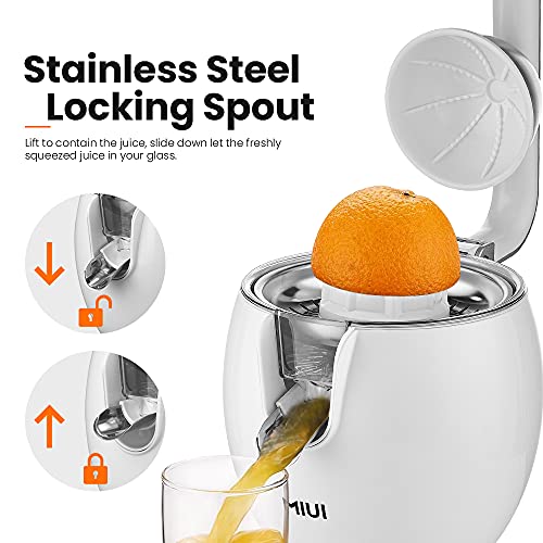 MIUI Citrus Juicer,200W Stainless Steel Orange Lemon Electric Set Juicer,Hard-core Press juicer,Aluminum Die -casting Handle