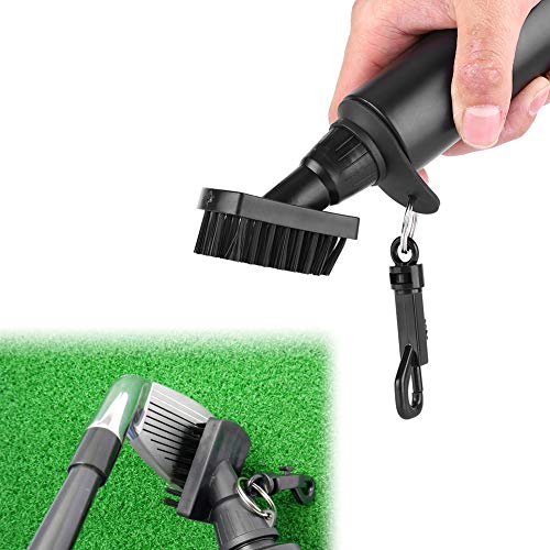 7inch Golf Water Brush, Retractable Brush, Wide Cleaning Coverage Anti-Leak Reservoir Tube Squeeze Bottle for Easy Cleaning