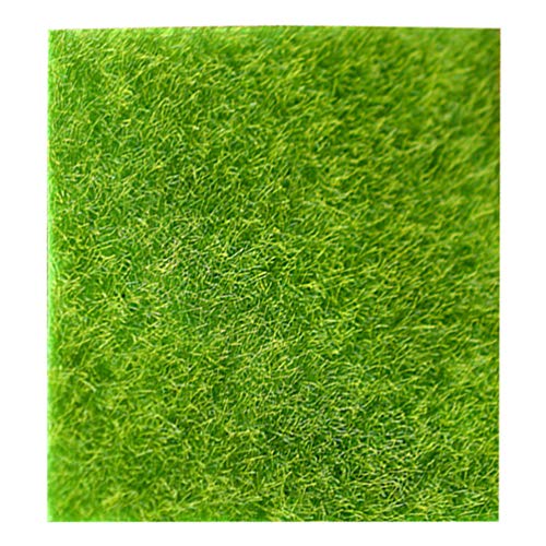 TOYANDONA 2pcs Artificial Grass Turf Fake Moss Rug Mats 30cmx30cm Mini Lawn Carpet for Dollhouse Fairy Garden Ornament
