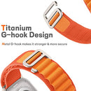 [3 Pack] Alpine Loop Compatible with Apple Watch Band 49mm 45mm 44mm 42mm 41mm 40mm 38mm, Sport Nylon Solo Loop Rugged Strap with Titanium G‑Hook for iWatch Utral/SE Series 8 7 6 5 4 3 2 1