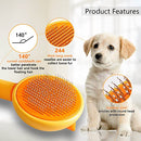 Cat Brush for Shedding Slicker Brush for Indoor Cats,Cat Grooming Brush for Long or Short Haired Dogs,Dog Shedding Brush Cat Comb for Removing Tangled and Loose Hair,Pet Massage Self Cleaning Cat Brushes