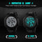 Cemavin Mens Digital Sports Watch, Waterproof LED Screen Large Face Military Watches and Heavy Duty Electronic Simple Army Watch with Alarm, Stopwatch, Luminous Night Light - Black