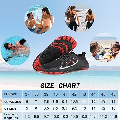 TcIFE Water Shoes Womens Mens Quick-Dry Non-Slip Soft Barefoot Swimming Shoes Aqua Sports Outdoor Beach Surfing Diving Hiking Yoga Shoes