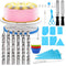 iDopick Cake Decorating Supplies Kit for Beginners, 118PCS Baking Supplies Set with Cake Turntable and Other Baking Supplies with 36 Numbered Frosting Tips and Piping Bags- Icing Spatula Cake Tools