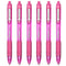 ZEBRA Z-Grip Smooth - Retractable Ballpoint Pen - Pack of 6 - Pink
