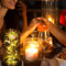 Glass Preserved Eternal Rose, Birthday Gifts for Her Women Gold Foil Artificial Rose with DIY Led Light, Beauty and The Beast Dome, Mother's Day Valentine's Mom Gift from Daughter, TOJUNE (Colorful)