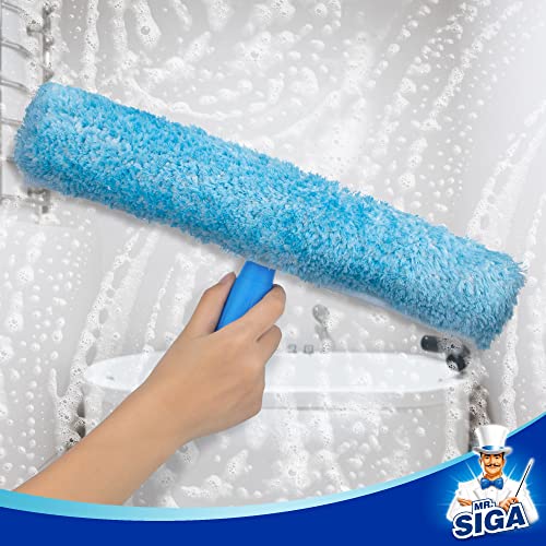 MR.SIGA Window Cleaning Combo - Squeegee & Microfiber Window Washer, Size: 35cm