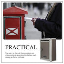 Suggestion Box Metal Letter Box Metal Drop Box Stainless Steel Mailbox Wall Mount Locking Mailbox Office Business Parcel Box for Door Wall Mailbox 28. 5x21. 5x10. 5cm Wall Mounted Lock Box