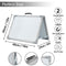 White Board Double Sided, MerryNine 16 x 12in Small Dry Erase WhiteBoards, Magnetic Dry Erase Board for School, Home, Office Includes Markers and Eraser.