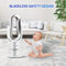 2In1 Bladeless Fan Oscillating Fan Heater Cooler,Safety Air Cooler Leafless Fan, Floor-Standing Remote Control Tower Fan,with LED Screen,for Home/Office