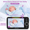 Baby Monitor,HelloBaby Remote Pan-Tilt-Zoom Baby Monitor with Camera and Audio,Night Version Temperature Sensor, 2 Way Audio,Clock Alarm,Digital Zoom,1000 FT (50)