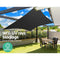 Instahut Shade Sail 280gsm 5x7m Rectangle - Black