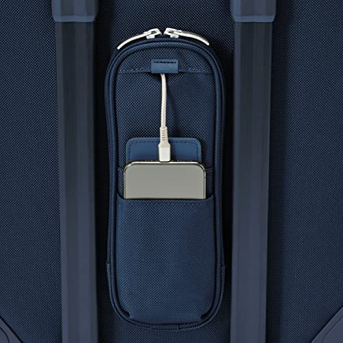 Briggs & Riley 4 Wheel Expandable Spinner Suitcases, Navy, Carry-On 56cm, Essential Carry-On