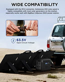 【IP68 Waterproof】BigBlue 200W Portable ETFE Solar Panels with MC4 Connector, 52.8V SolarPowa 200 Solar Charger with Kickstands for Camping, RV; Fast Charge Cellpowa 2500 and Other Brand Power Station