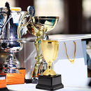 BESPORTBLE Gold Trophy Cups Award Medals: Plastic Trophies Winner Medals Golden Award Trophy Cup and Honor Medal for Winning Prizes Competitions Ceremony Appreciation Gift