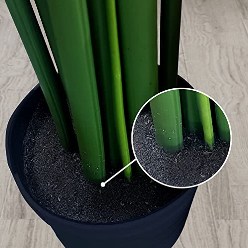 Gominimo Artificial Monstera Plant, 150cm Faux Fake Tropical Monstera Plants in Black Planter for Home and Garden Décor with Reliable Quality and Durable Material