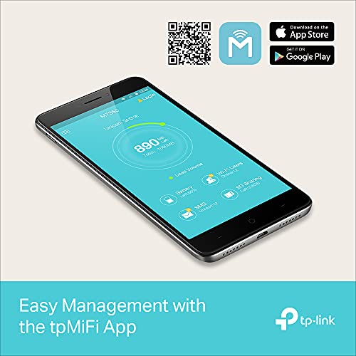 TP-Link 4G LTE Mobile Wi-Fi - Share Wi-Fi with Up to 10 Devices, Long Lasting Battery, Easy to Use, 4G/3G Network SIM Slot Unlocked (M7350) | AU Version |