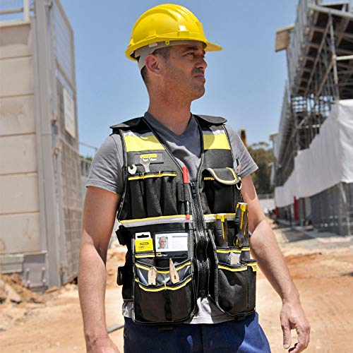 Stanley Fatmax FMST1-71181 Pro Tool Vest, Yellow/Black
