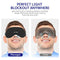 Mavogel Cotton Sleep Eye Mask - Updated Design Light Blocking Sleep Mask, Soft and Comfortable Eye Blindfold for Men Women, Eye Mask for Sleeping/Travel/Shift Work, Includes Travel Pouch, Grey & Black