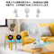 SmartDevil Clip on Fan with LED Display, Portable Small Desk Fan, 4 Speed Personal Rechargeable Table Fan with Clip, Mini Clip Fan for Stroller, Camping, Office, Desk (White)
