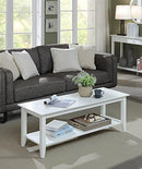 Convenience Concepts American Heritage Coffee Table, White
