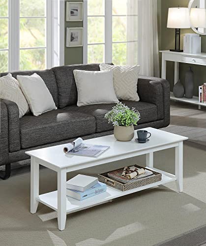 Convenience Concepts American Heritage Coffee Table, White