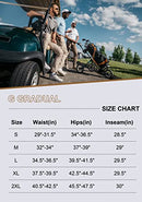 G Gradual Men's Golf Joggers Pants with Zipper Pockets Stretch Sweatpants Slim Fit Track Pants Joggers for Men Work Running, Black, X-Large