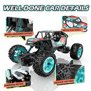 DEERC DE70 Remote Control Truck W/Metal Shell, 60+ Mins, 2.4G Remote Control Car, 1:22 RC Cars Crawler for Boys, RC Monster Trucks, Toy Vehicle Car Gift Kids Adults Girls