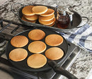 Nordic Ware Scandinavian Silver Dollar Pancake Pan, Black