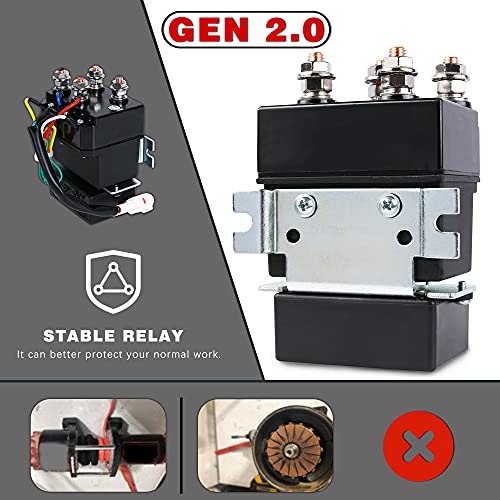 Electric Winch 4500LBS/2045KG 12V Synthetic Rope Wireless Boat ATV UTV 4wd