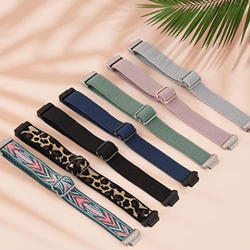 Adjustable Elastic Bands for Fitbit Inspire 2 Band & Fitbit Inspire Band & Fitbit Inspire HR Band & Fitbit Ace 3 Band,Soft Stretchy Loop Comfortable Sport Strap Nylon Replacement Wristbands Women Men for Fitbit Inspire 2/Inspire/Inspire hr/Ace 3/Ace 2