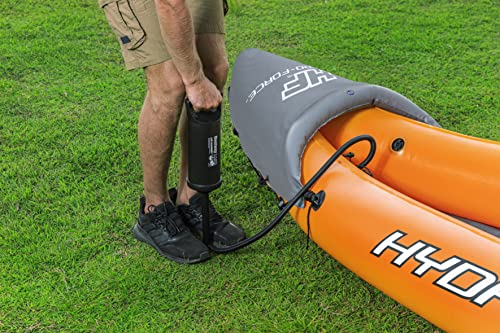 Bestway | Hydro-Force Rapid X2 Kayak| Inflatable Boat Set with Hand Pump, Paddles, Seats, Fins and Storage Bag | Two Seater