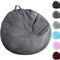 Kisoy Bean Bag Chair Cover (No Filler) Washable Ultra Soft Corduroy Sturdy Zipper Beanbag Cover for Organizing Plush Toys or Textile, Sack Bean Bag for Adults,Kids,Teens