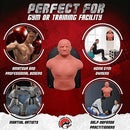 Boxing Honey Badger Wall-Mounted Punching Dummy Boxing Punching Bag Martial Arts Training Dummy, Skin