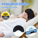 Bluetooth Sleeping Headphones,Perytong Skin-Friendly Wireless Music Bluetooth Sleep Eye Mask,Upgraded Travel Sleeping Headset,Bluetooth Handsfree Sleep Eye Shades Built-in Speakers Microphone Washable