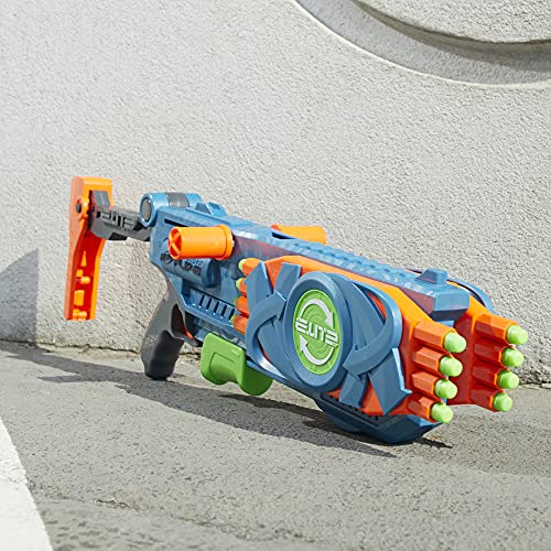 Nerf Elite 2.0 - Flipshots Flip-16 Blaster - Fire 8 Darts Then Flip Barrel to Quickly Fire 8 More - Fire 1 or 2 Darts At A Time - Outdoor Games And Toys For Kids - Boys And Girls - F2551 - Ages 8+