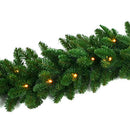 Gifts 4 All Occasions Limited SHATCHI 2m Long Garland LED Pre Lit with Various Tips Christmas Lightings Fireplace Home Wall Decorations, Green