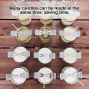 20pcs Metal Candle Wick Centering Devices, Silver Stainless Steel Candle Wick Holder for Candle Making