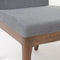 Christopher Knight Home Kwame Fabric/Walnut Finish Dining Chairs, 2-Pcs Set, Dark Grey