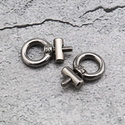 2PCS Awning Rail Stoppers 304 Stainless Steel 6mm for Caravan Motorhome Campervan Camping Tent Equipment Multi-function Awnings Accessories Silver