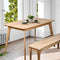 Levede Dining Table Coffee Tables Industrial Wooden Kitchen Modern Natural Oak