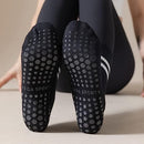 ZANZER (3 pairs) Pilates Grip Socks For Women Non-Slip (Size 35-40) Non-Slip Socks, Yoga, Gym, Training, Barre, Slippers Breathable, soft Yoga Socks (A)