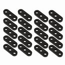 20Pcs Tent Guy Ropes Plastic Rope Tensioners Sturdy Tents Rope Fasteners Rope Adjusters Cord Tensioners for Camping Outdoor Activities (Black), 11*9*1cm