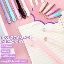 Chinco 400 Pcs Cute Cat Stationery Set Cartoon Kawaii Stationary Girls & Boys School Supplies Including Gel Ink Pens Sticky Memos Notes Telescopic Pencil Pouch Bag Tapes Album Sticker (Cool Style)