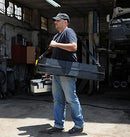 STANLEY Folding Work Bench Saw Horse Twin Pack, Heavy Duty Metal Leg with Side Latch, 1-97-475