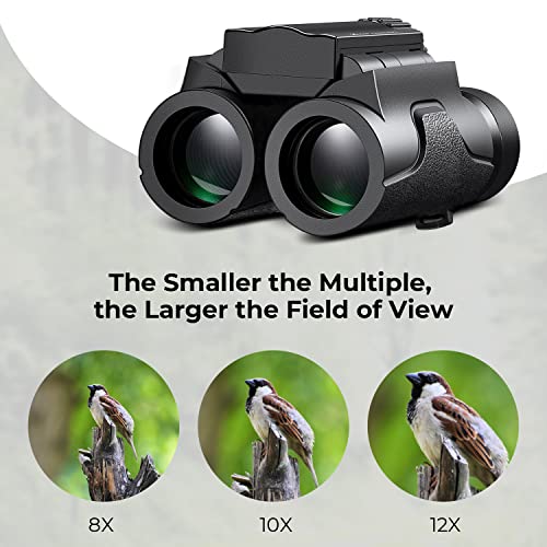 K&F Concept 8x21 Compact Binoculars Kids Adults, BAK4 Prism + FMC Broadband Green Film for Birdwatching、Outdoor Adventure、Show and Concert.