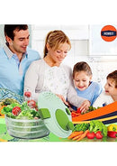 Stores Gear-Salad Spinner & Free 2 in 1 Salad Spoon/Fork,Vegetable Washer with Compact Bowl & Collander,Lettuce Dryer,Easy to Clean, Wash, Dry Vegetables, Fruits, Lettuce, Greens Salad Bowl with Lid