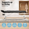 Zenses Massage Table 75cm Portable 2 Fold Aluminium Beauty Bed Black