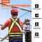 VEVOR Safety Harness, Full Body Harness, Safety Harness Fall Protection with Added Padding, and Side Rings and Dorsal D-Rings and a Lanyard, ANSI/ASSE Z359.11-2014, 240 lbs Max Weight, M