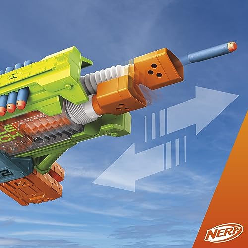 Nerf Elite 2.0 Double Punch Motorized Dart Blaster, Rapid Alternating Barrels, 50 Nerf Elite Darts, 2X 10-Dart Clips, Ages 8 & Up